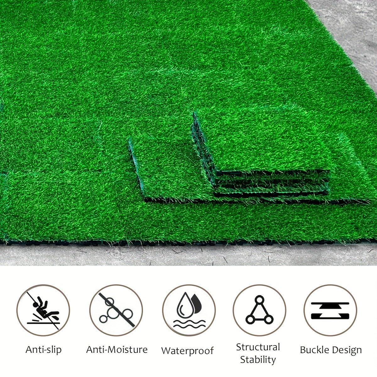 36 Piece Package Of Lawn Tiles Interlocking Set, Suitable For Garden Terraces