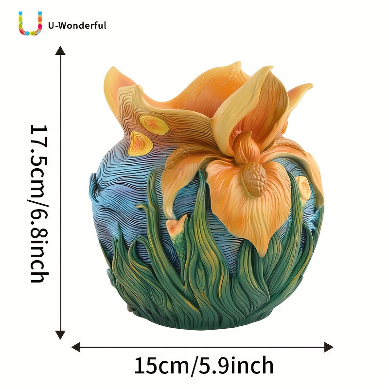 1pc Creative Flower Pot with Drainage Hole - Suitable for All Indoor and Outdoor Plants