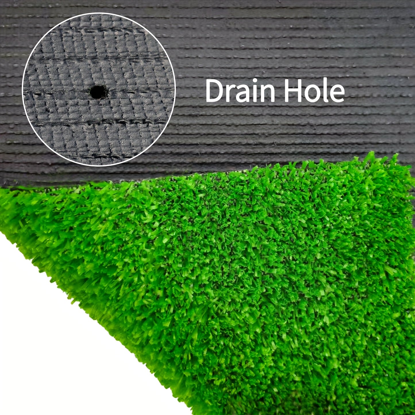 1pc 4 Feet x 8 Feet Artificial Lawn Fake Grass Deluxe Turf Synthetic Turf Thick Lawn Pet Turf Perfect for Garden Playground