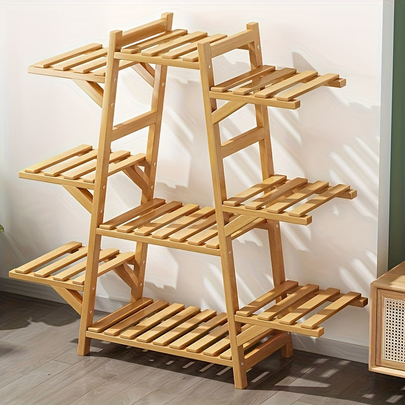 1pc Balcony Flower Rack Storage Rack Indoor Succulent Climbing Flower Rack Plant Planter Rack Modern Living Room Floor Stand Multi-Layer Storage Rack