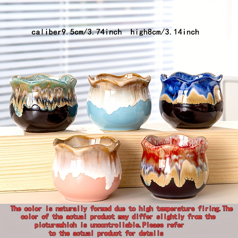 1 Set Classic Geometric Ceramic Succulent Planter