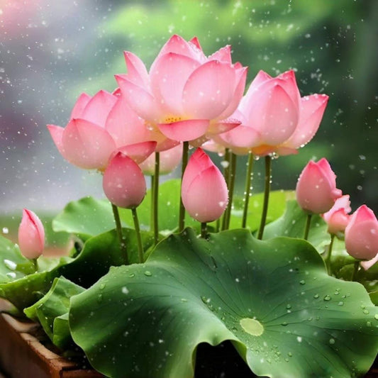 11pcs Lotus Seeds for Courtyard Water Feature Pond Water Tank Aquatic Plants Indoor & Outdoor Aquatic Garden Home Gardening