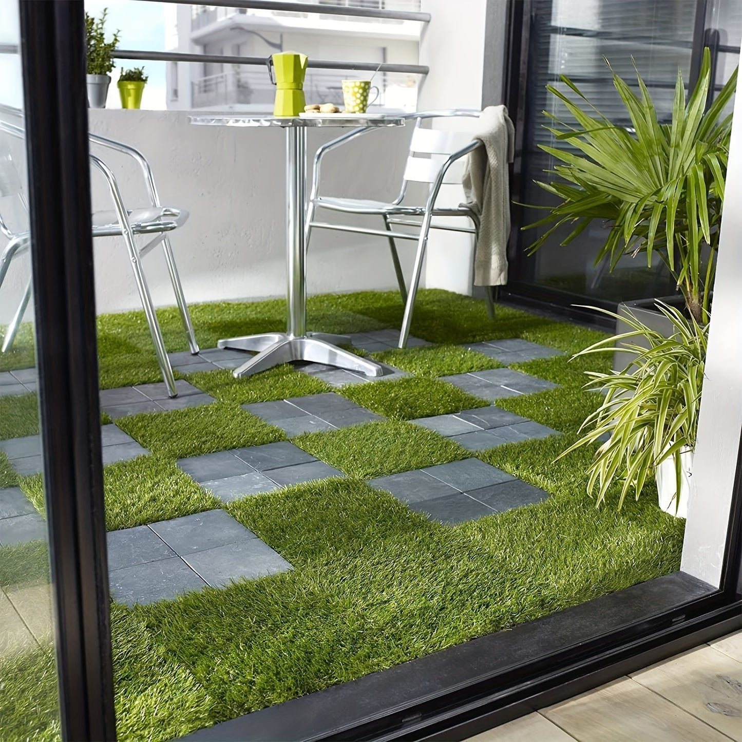 36 Piece Package Of Lawn Tiles Interlocking Set, Suitable For Garden Terraces