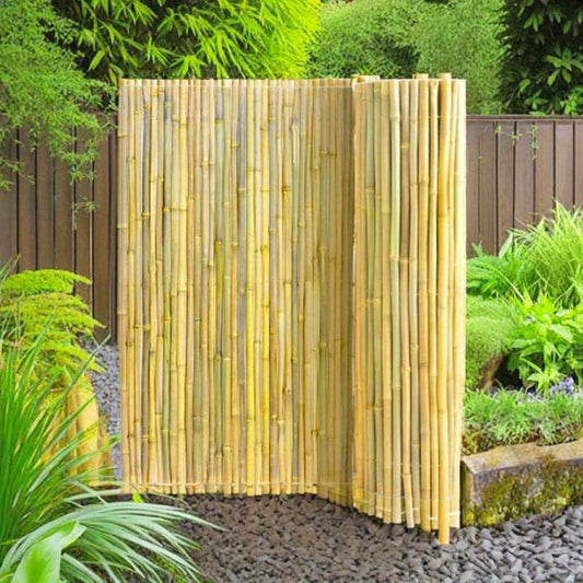 High-Quality Natural Bamboo Fence Screen - 4 Feet High, 8 Feet Long