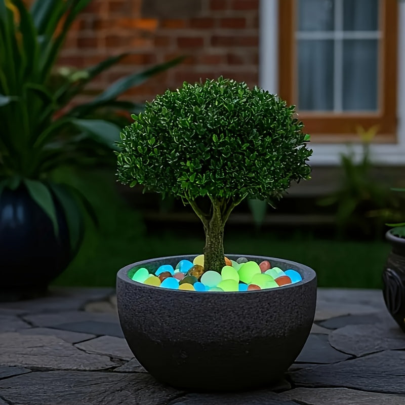 31pcs Extra Large Dreamy Luminous Pebbles Garden Landscape Runway Decoration Fish