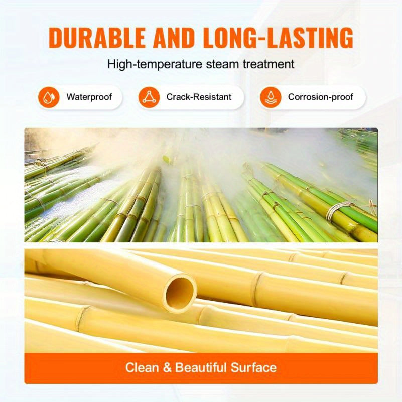 High-Quality Natural Bamboo Fence Screen - 4 Feet High, 8 Feet Long